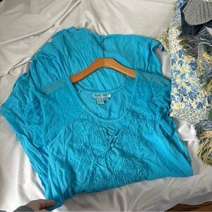 Blue fairy corset whimsy vintage dress